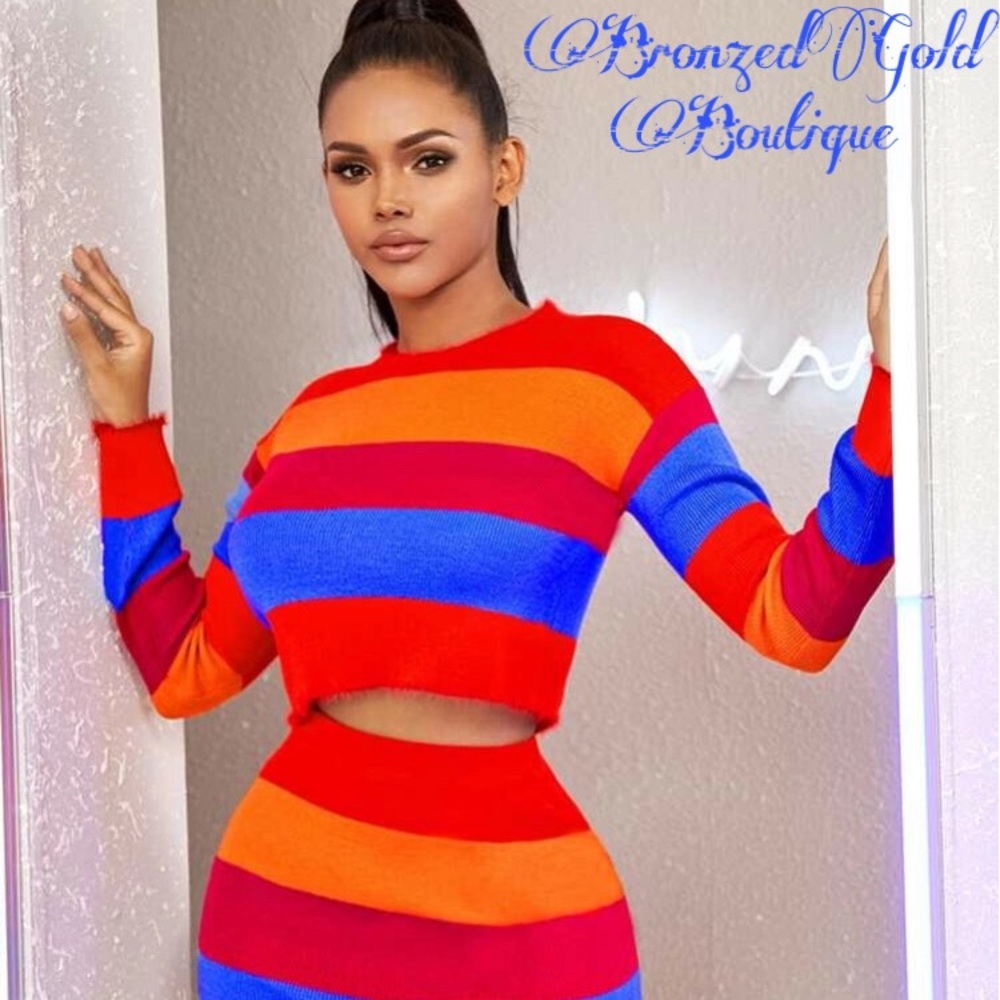 💙 ColorBlock Skirt Set 💙